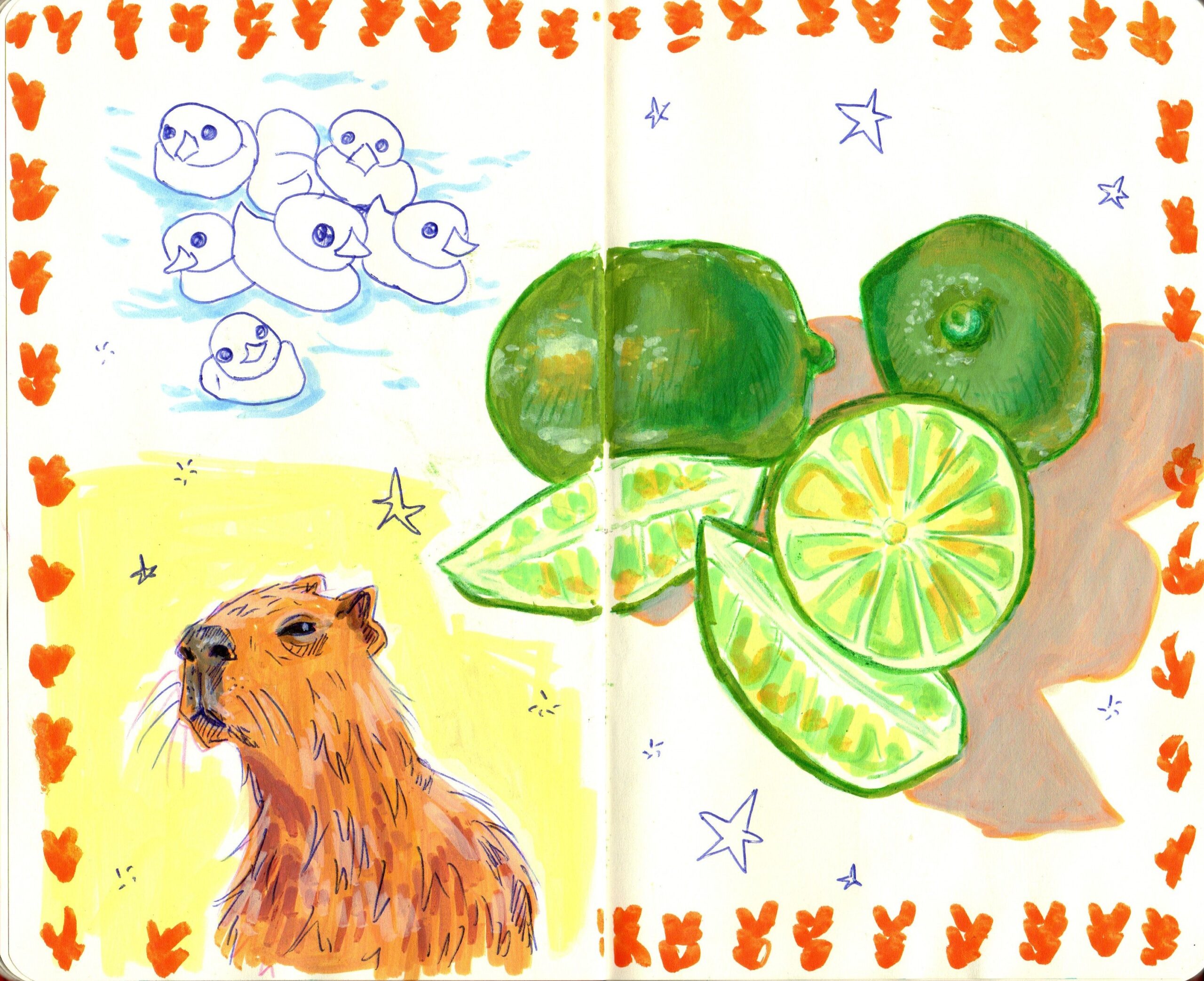 You are currently viewing Sketchbook spreads always make you art look nicer!